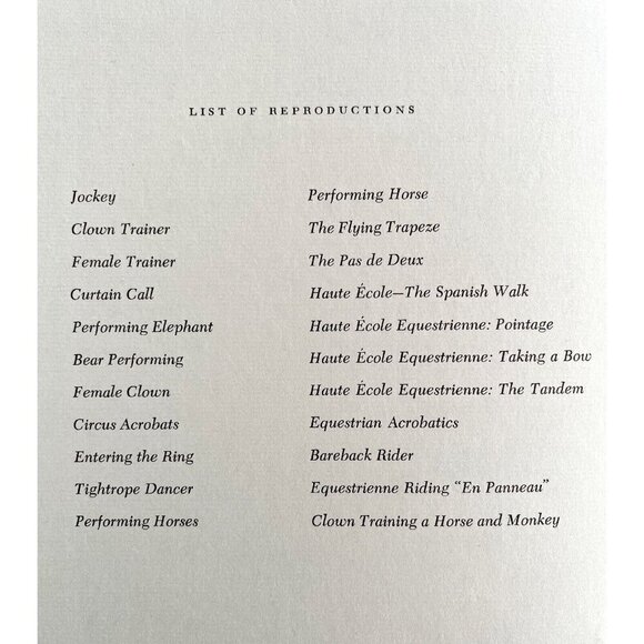 Toulouse Lautrec Performing Horse 1967 Circus Art Lithograph Matted Print - Picture 7 of 7